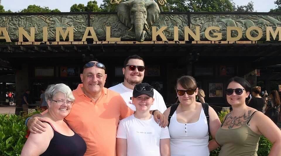 Alan and family on holiday in Florida